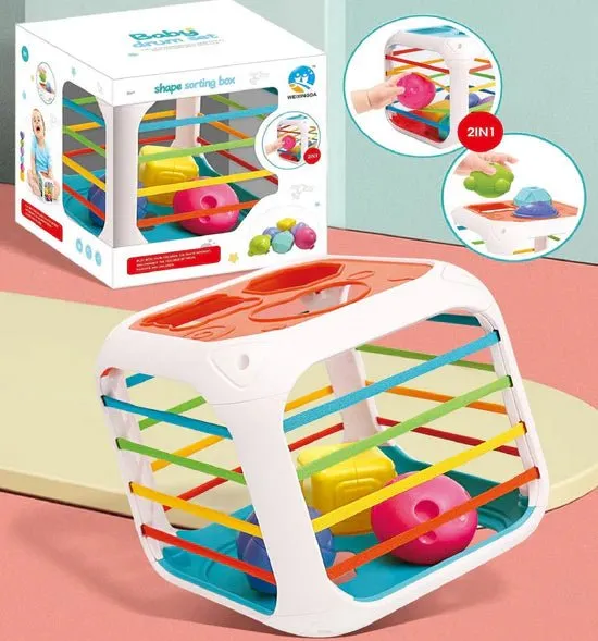 2 in 1 Shape Stacking and Sorting Box