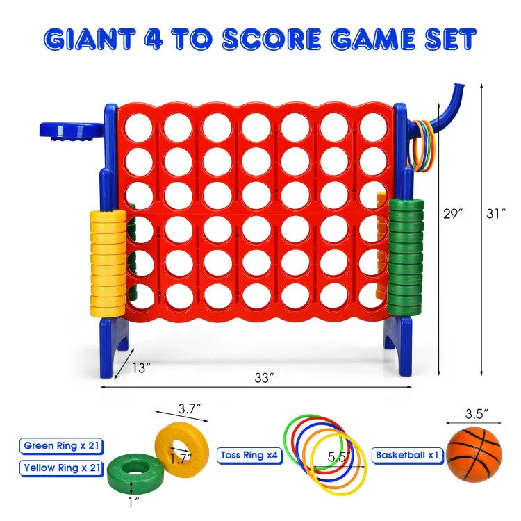 2.5 Feet 4-to-Score Giant Game Set