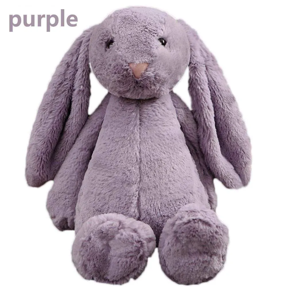 30cm Stuffed Long Ear Rabbit Soft Plush Toys Sleeping Cute Bunny Cartoon Animal Dolls Children Baby Birthday Gift