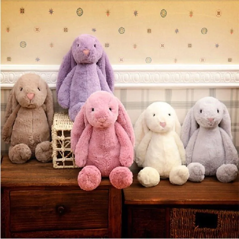 30cm Stuffed Long Ear Rabbit Soft Plush Toys Sleeping Cute Bunny Cartoon Animal Dolls Children Baby Birthday Gift