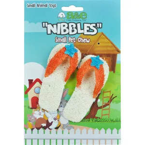 A&E Nibbles Loofah Flip Flops Chews