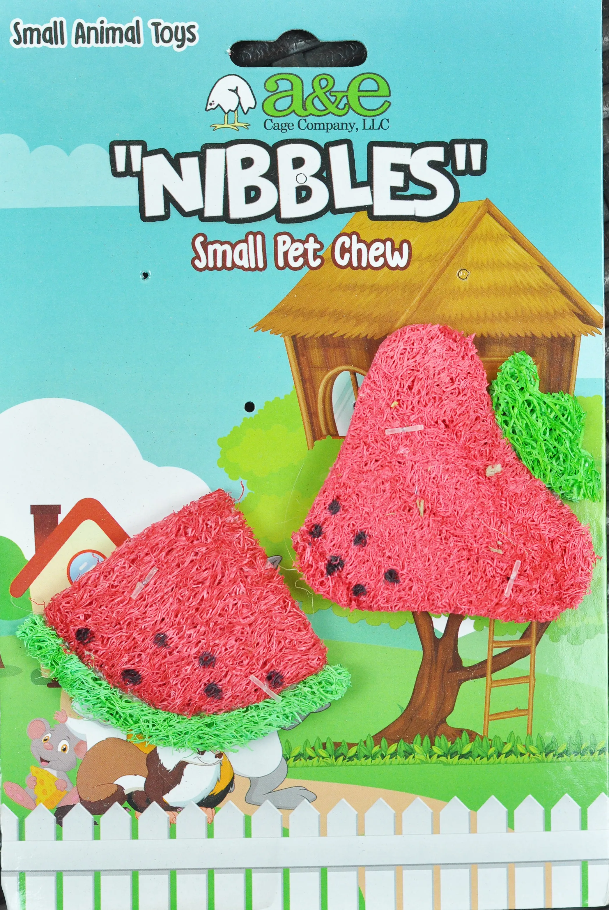 A&E Nibbles Loofah Strawberry/Watermelon Chews