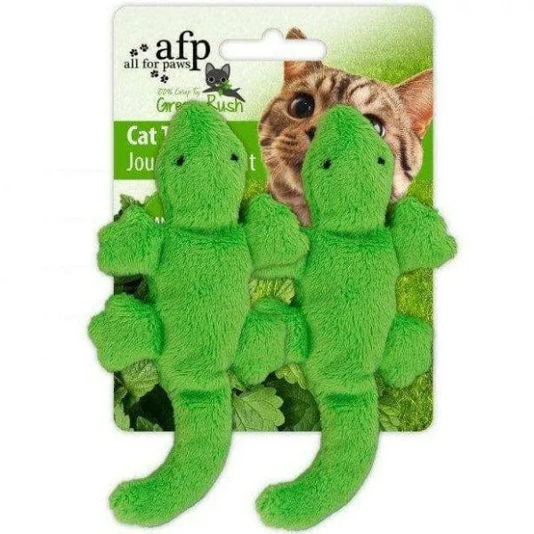 AFP Green Rush Gecko Catnip Toy