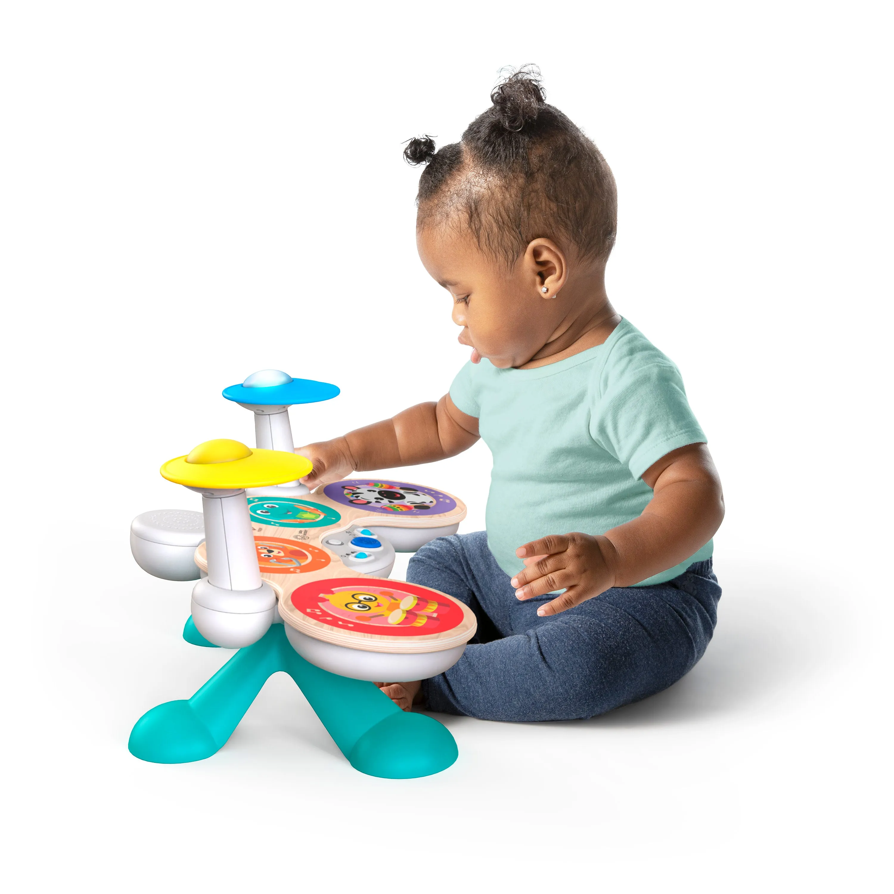 Baby Einstein Together in Tune Magic Touch Drums Wireless Wooden Toddler Toy