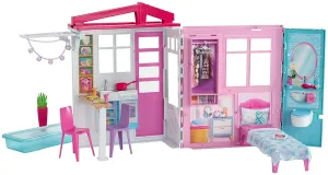 Barbie Doll House Playset, Multicolor