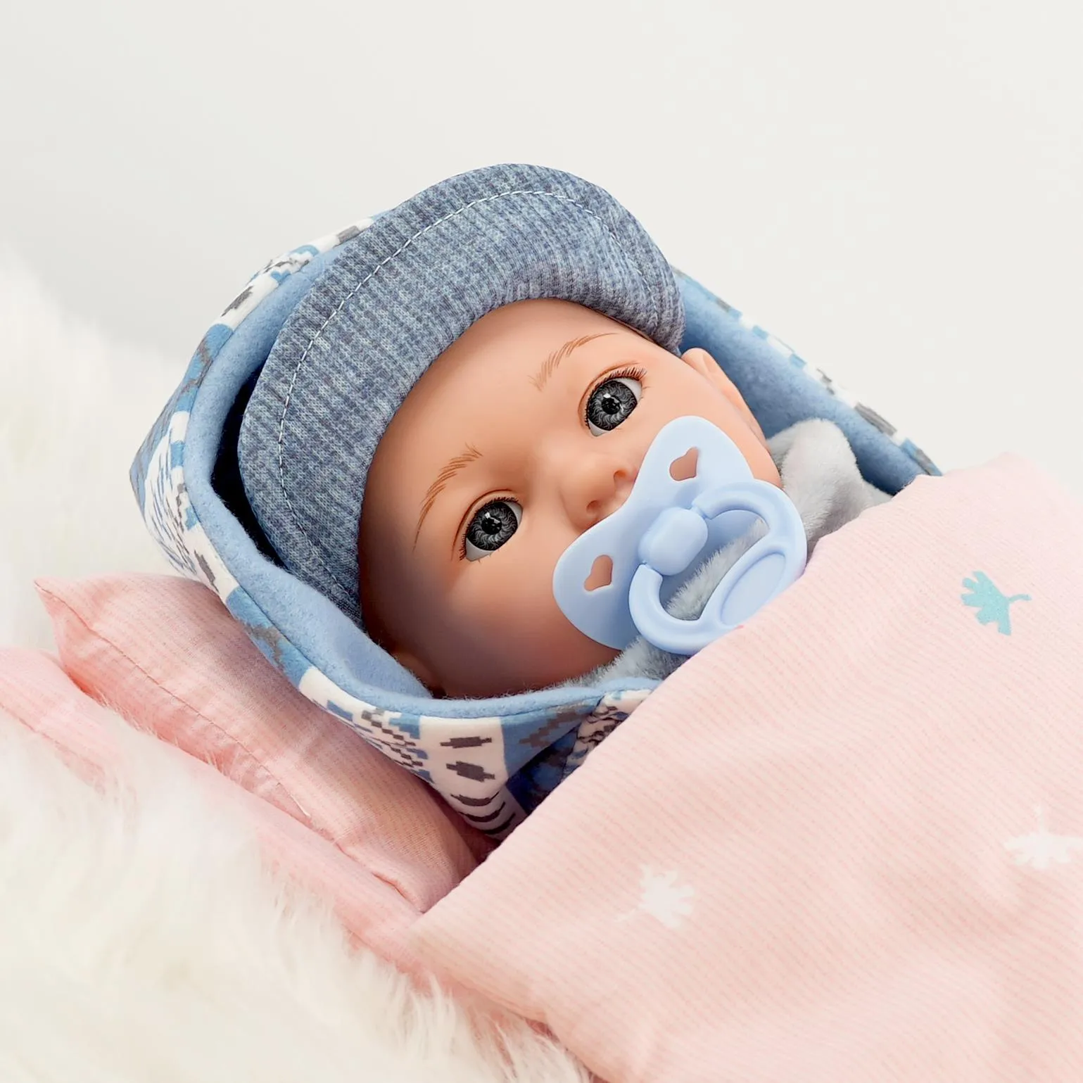 Deluxe BiBi Baby Doll Felix - 40 cm / 16 Realistic Toddler Toy with Accessories