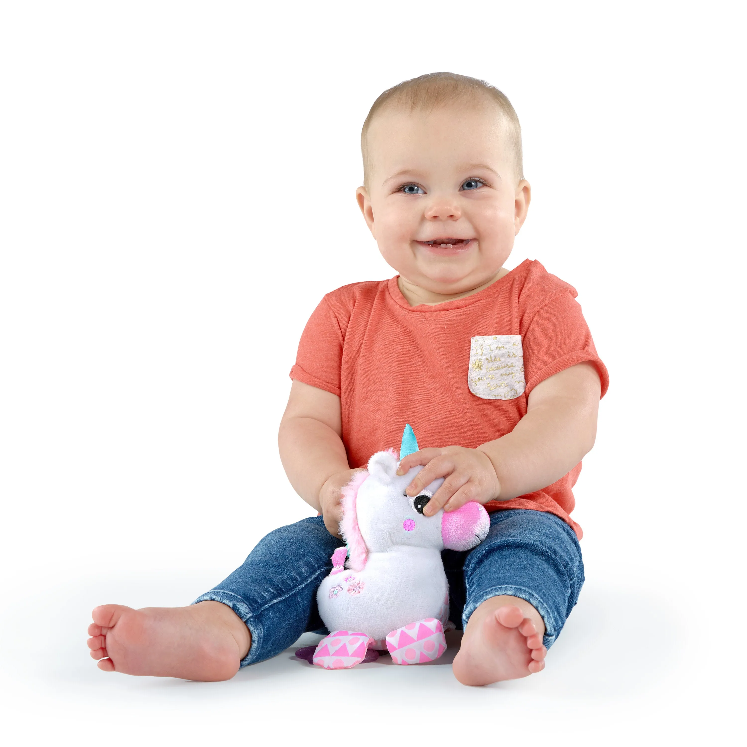 Bright Starts Sparkle & Shine Unicorn On-the-Go Take-Along Toy