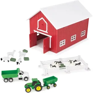 Britains John Deere Playset With Red Barn 1:64 Scale