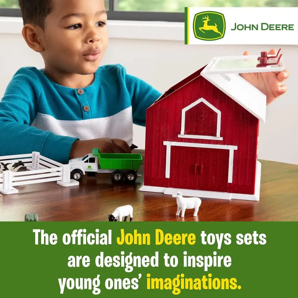 Britains John Deere Playset With Red Barn 1:64 Scale