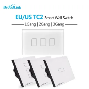 Broadlink TC2 EU US Standard 1 2 3 Gang Way Touch Light Wall Switch Dimmer Remote Smart Control via Broadlink RM Pro TC 2 Wifi