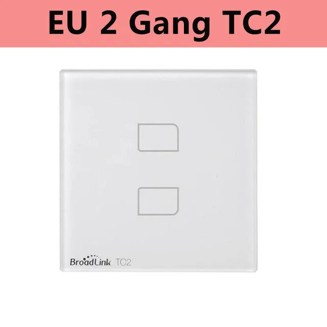 Broadlink TC2 EU US Standard 1 2 3 Gang Way Touch Light Wall Switch Dimmer Remote Smart Control via Broadlink RM Pro TC 2 Wifi