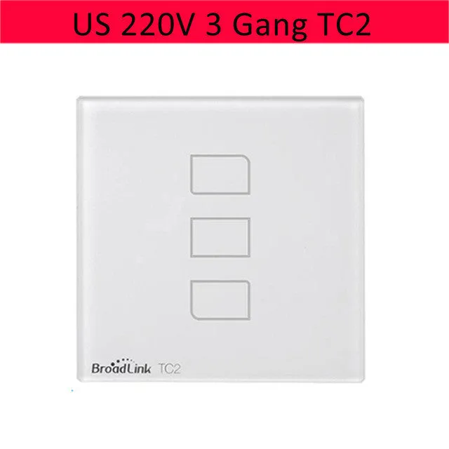 Broadlink TC2 EU US Standard 1 2 3 Gang Way Touch Light Wall Switch Dimmer Remote Smart Control via Broadlink RM Pro TC 2 Wifi