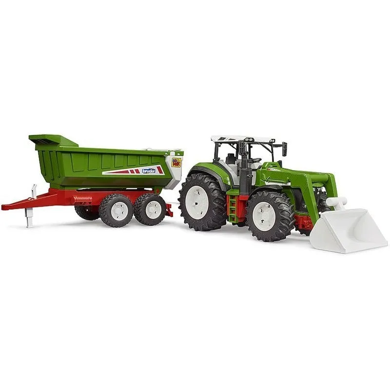 Bruder Roadmax Tractor With Front Loader Inc Trailer Set 1:16 Scale