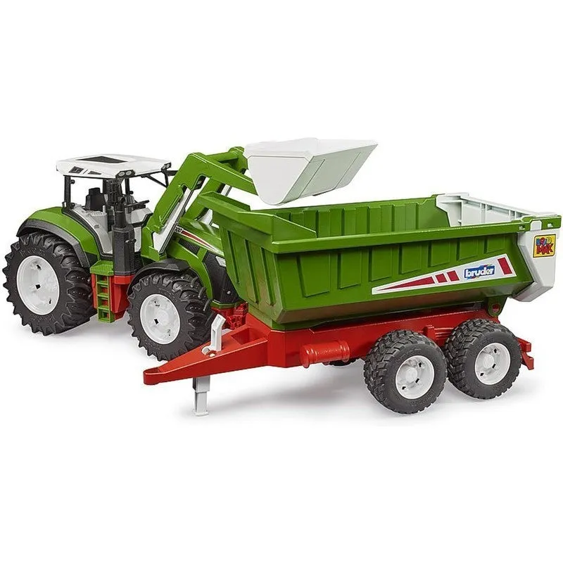 Bruder Roadmax Tractor With Front Loader Inc Trailer Set 1:16 Scale