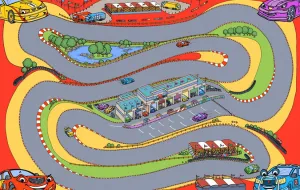 Cars Racing Track Play Mat