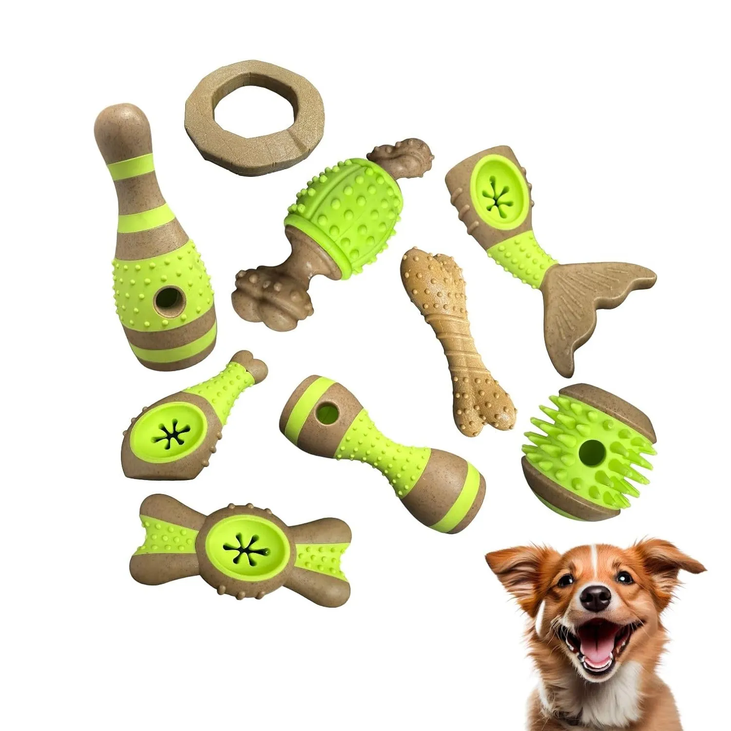 Chew Toys for Dogs and Puppies - Pack of 9