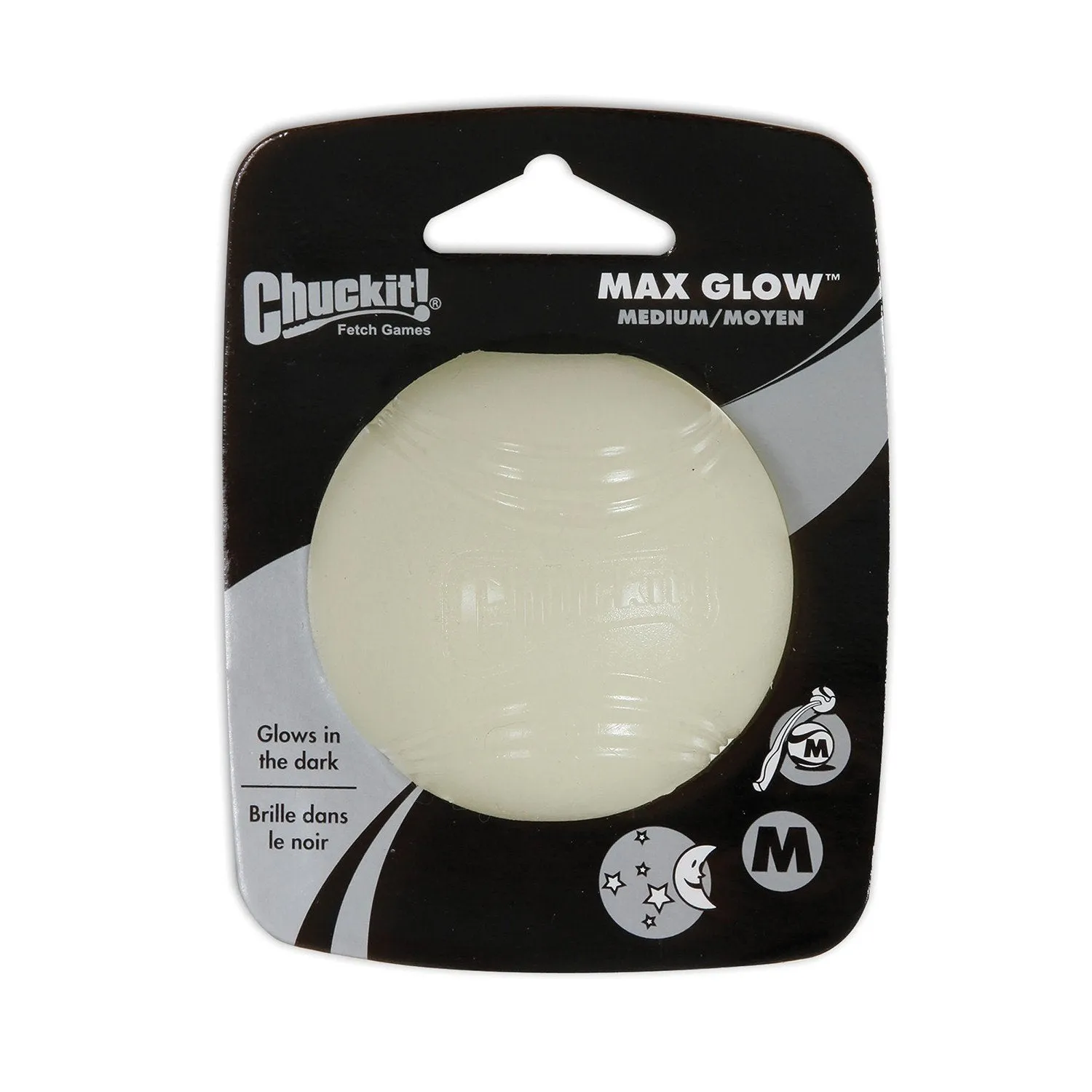 Chuckit Max Glow Ball Medium Dog Toy