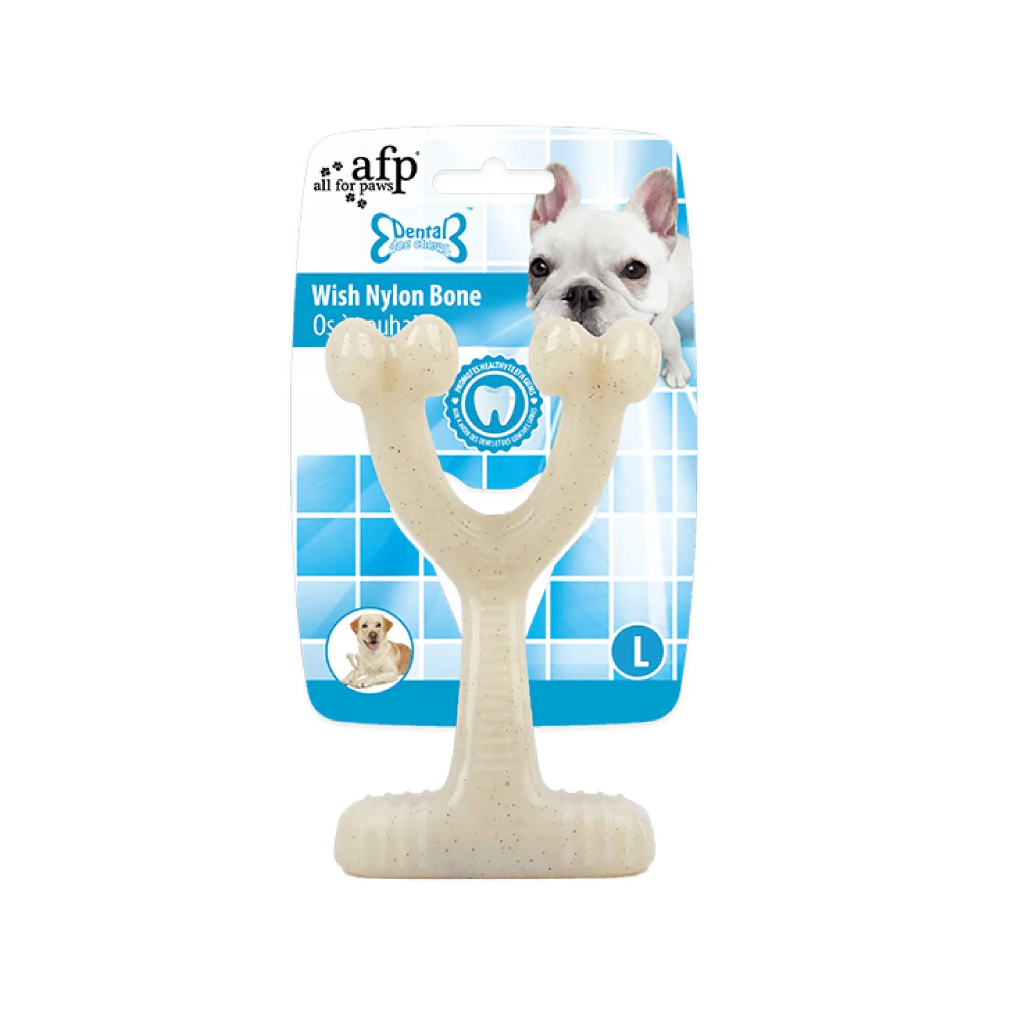 Dog Wish Bone Chew - Nylon Puppy Dental Teething Gum Toy