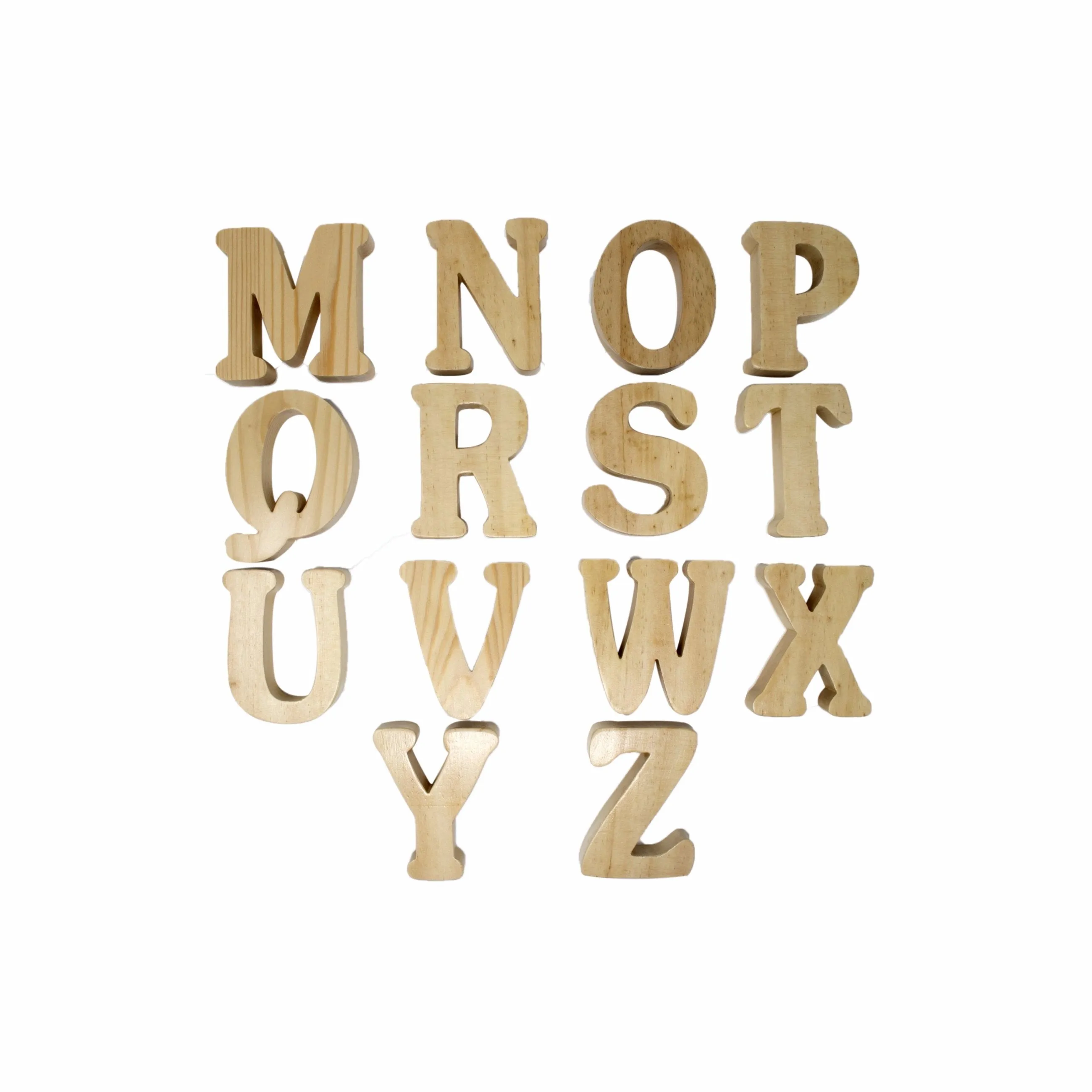 English Alphabet Uppercase in Wooden Box