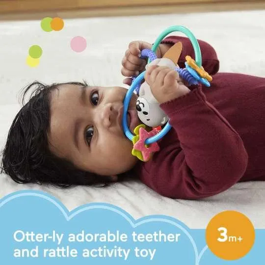 Fisher Price Baby Rattle Twist & Teeth - Otter