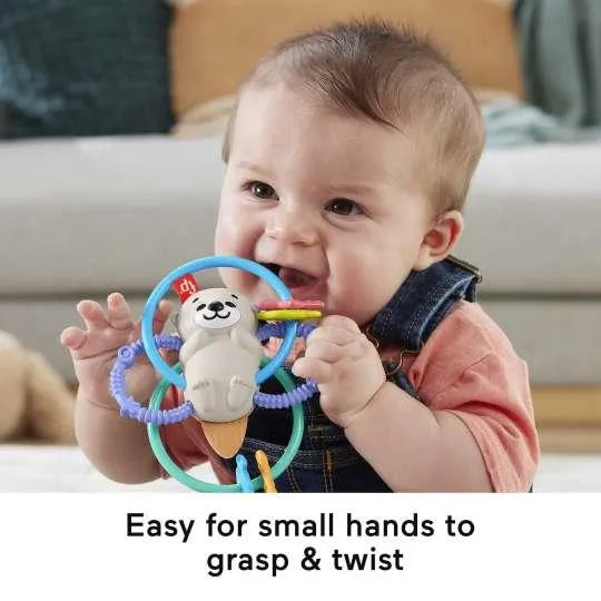 Fisher Price Baby Rattle Twist & Teeth - Otter