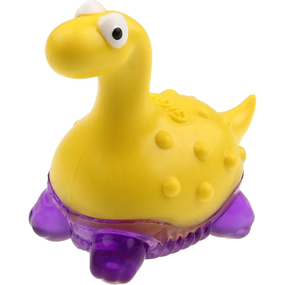 GiGwi Suppa Puppa Dino TPR Dog Toy (Yellow/Purple)