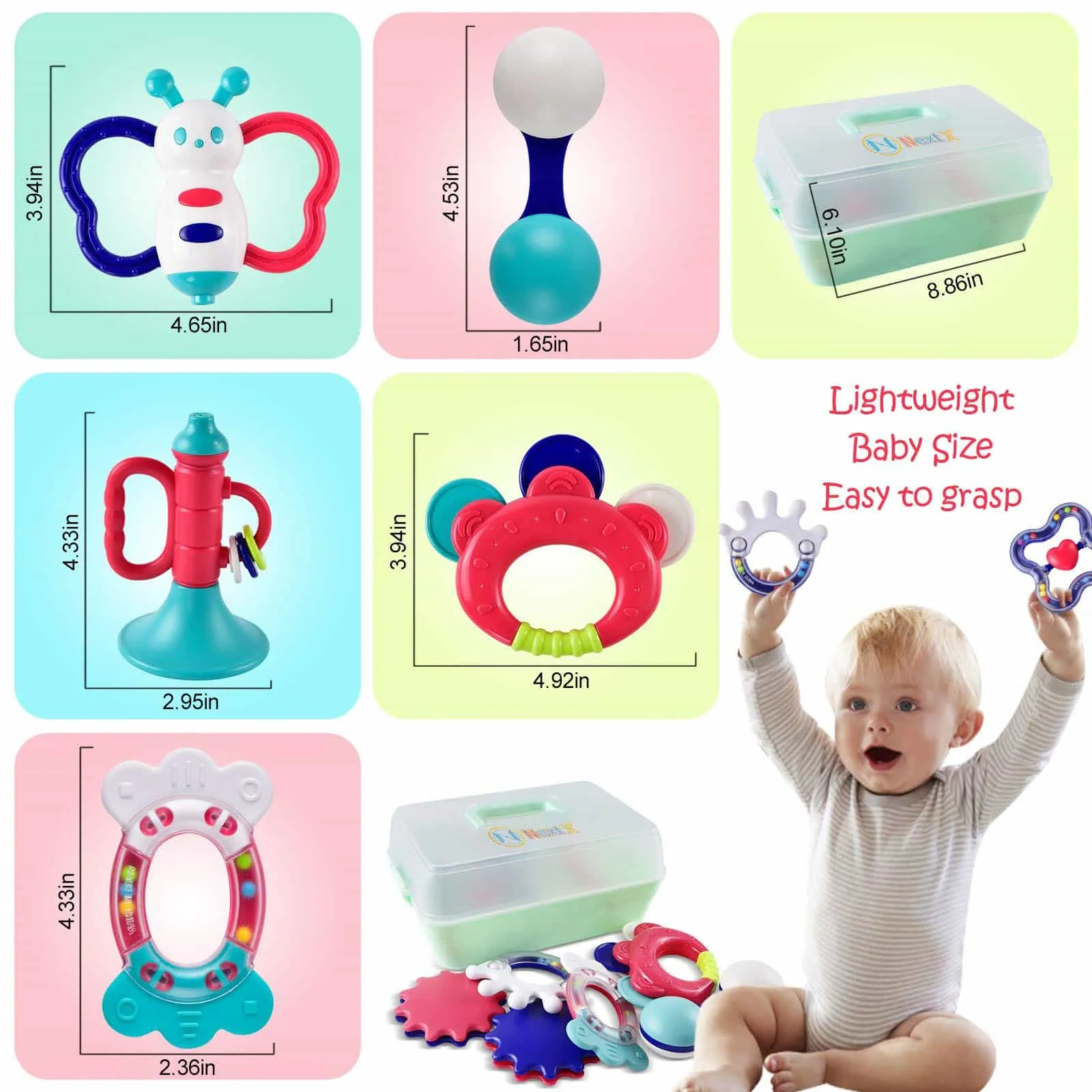 Infant Teething Rattles