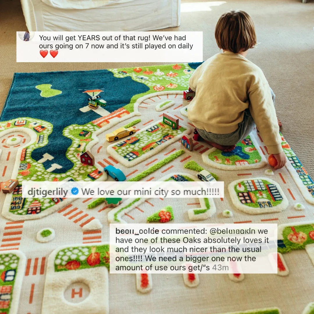 IVI Play Rug Mini City Large - Turquoise