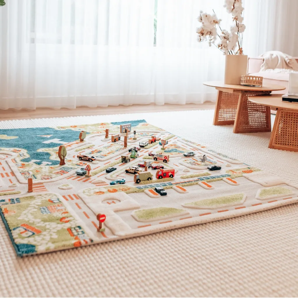 IVI Play Rug Mini City Large - Turquoise