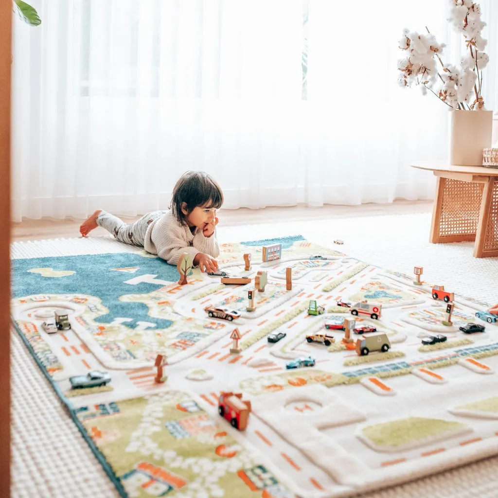 IVI Play Rug Mini City Large - Turquoise