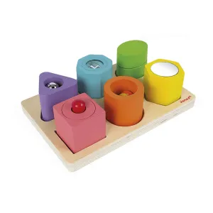 Janod I Wood Shapes & Sounds Blocks