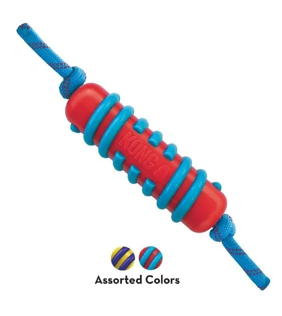 Kong Jaxx Brights Stick with Rope Dog Toy (Assorted Colors)