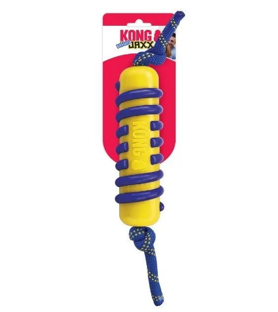 Kong Jaxx Brights Stick with Rope Dog Toy (Assorted Colors)