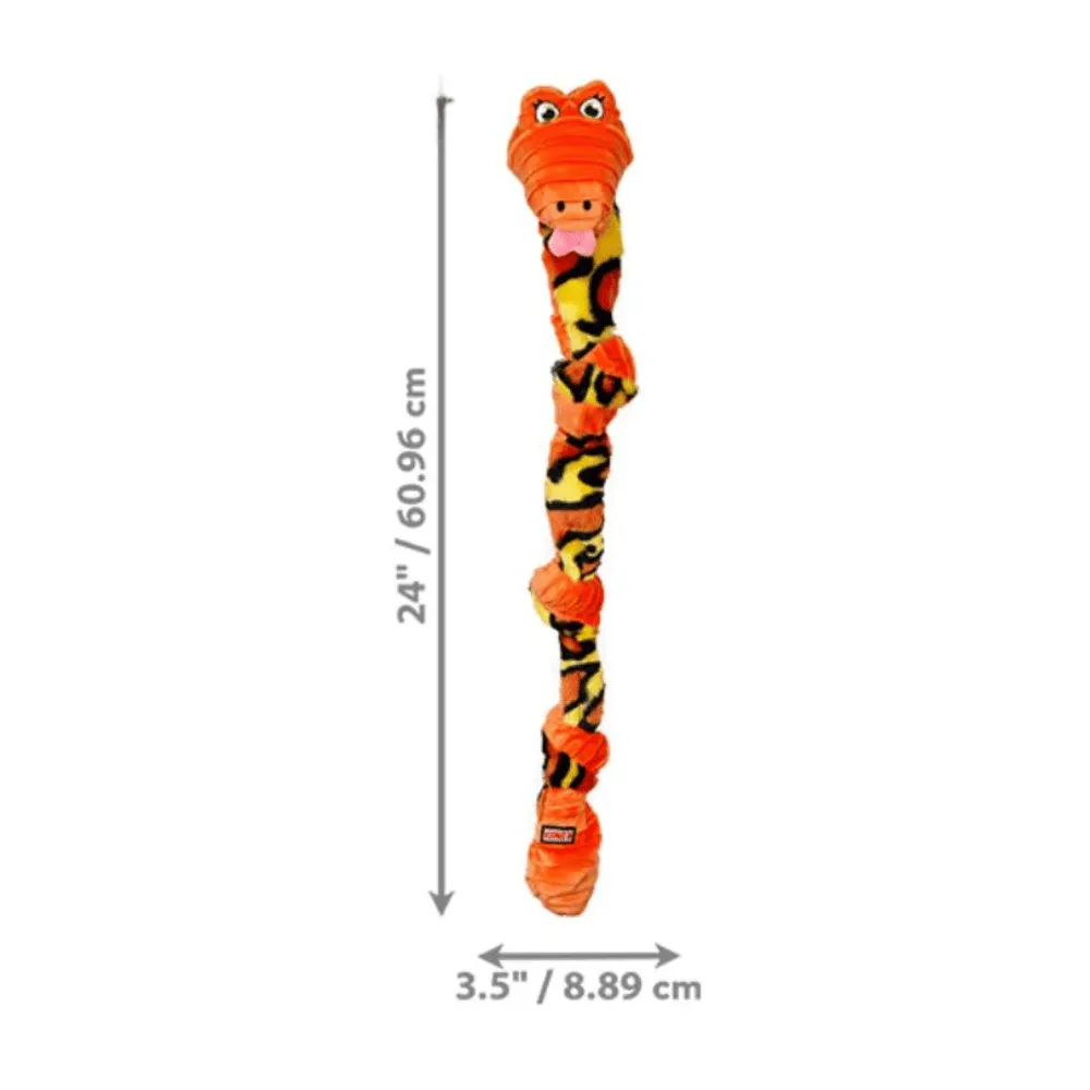 Kong Knots Snake Orange Tug & Shake Dog Toy