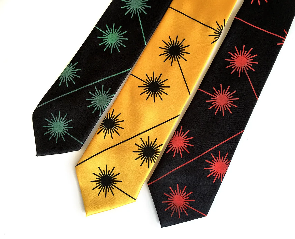 Laser Radiation Warning Sign Silk Necktie