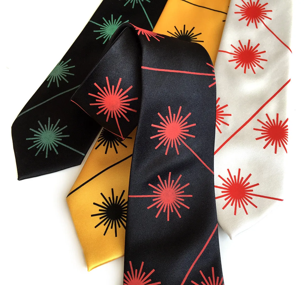 Laser Radiation Warning Sign Silk Necktie