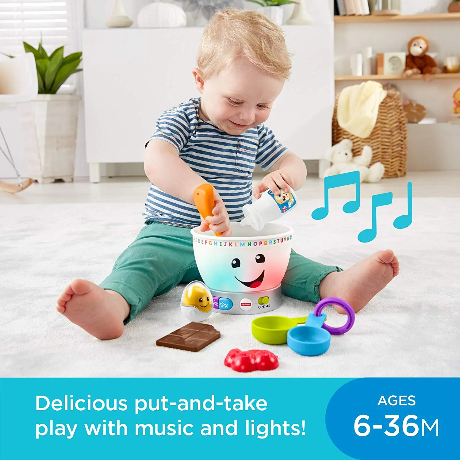 Laugh & Learn Magic Color Mixing Bowl Musical Baby Toy