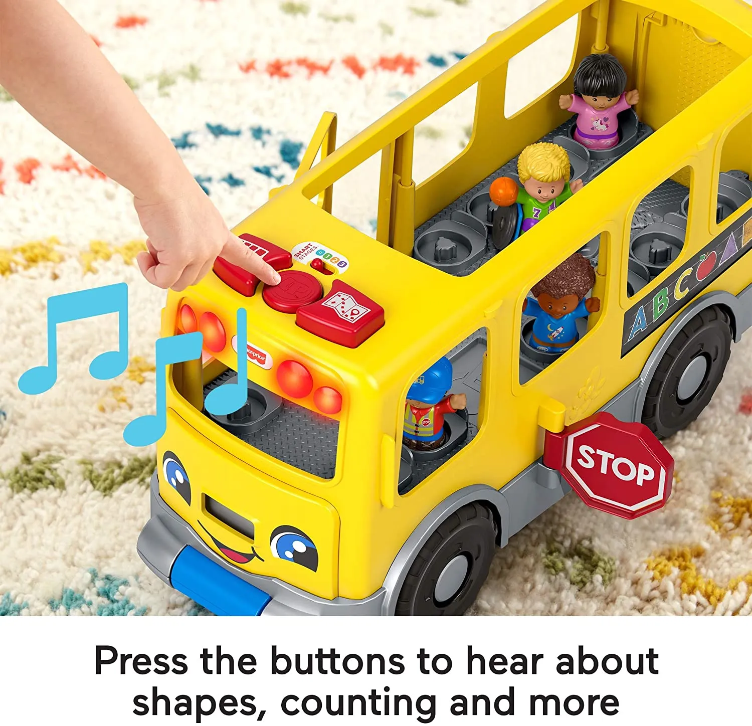 Little People Big Yellow School Bus Musical Pull Toy