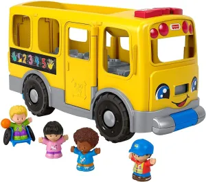 Little People Big Yellow School Bus Musical Pull Toy