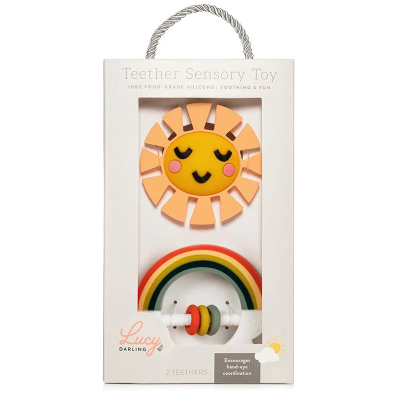 Little Rainbow Baby Teether Toy Set