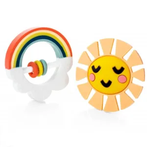 Little Rainbow Baby Teether Toy Set