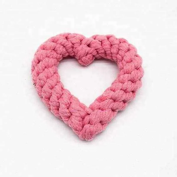 Love Heart Rope Dog Toy