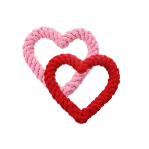 Love Heart Rope Dog Toy