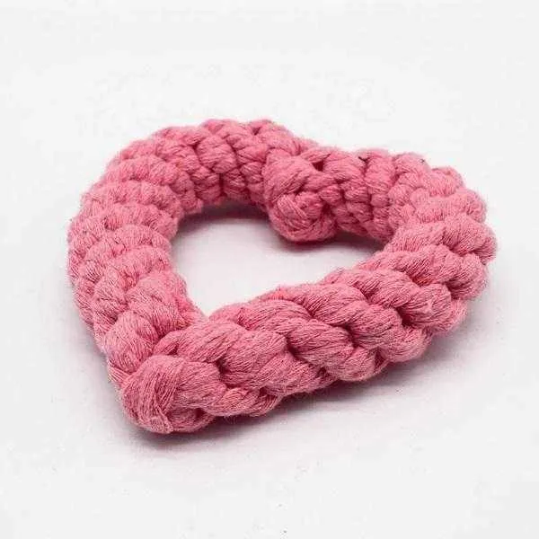 Love Heart Rope Dog Toy