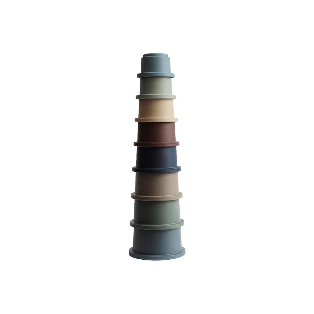 Mushie Stacking Cups Toy - Forest