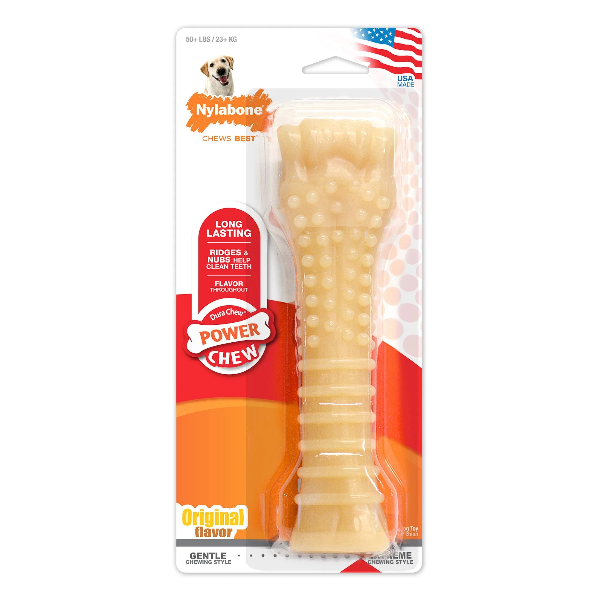 Nylabone Power Chew Durable Dog Toy Original X-Large 50  lbs.