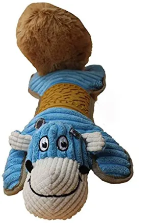 Plush & Squeaker Chew Toy 55cm Long (Color May Vary)