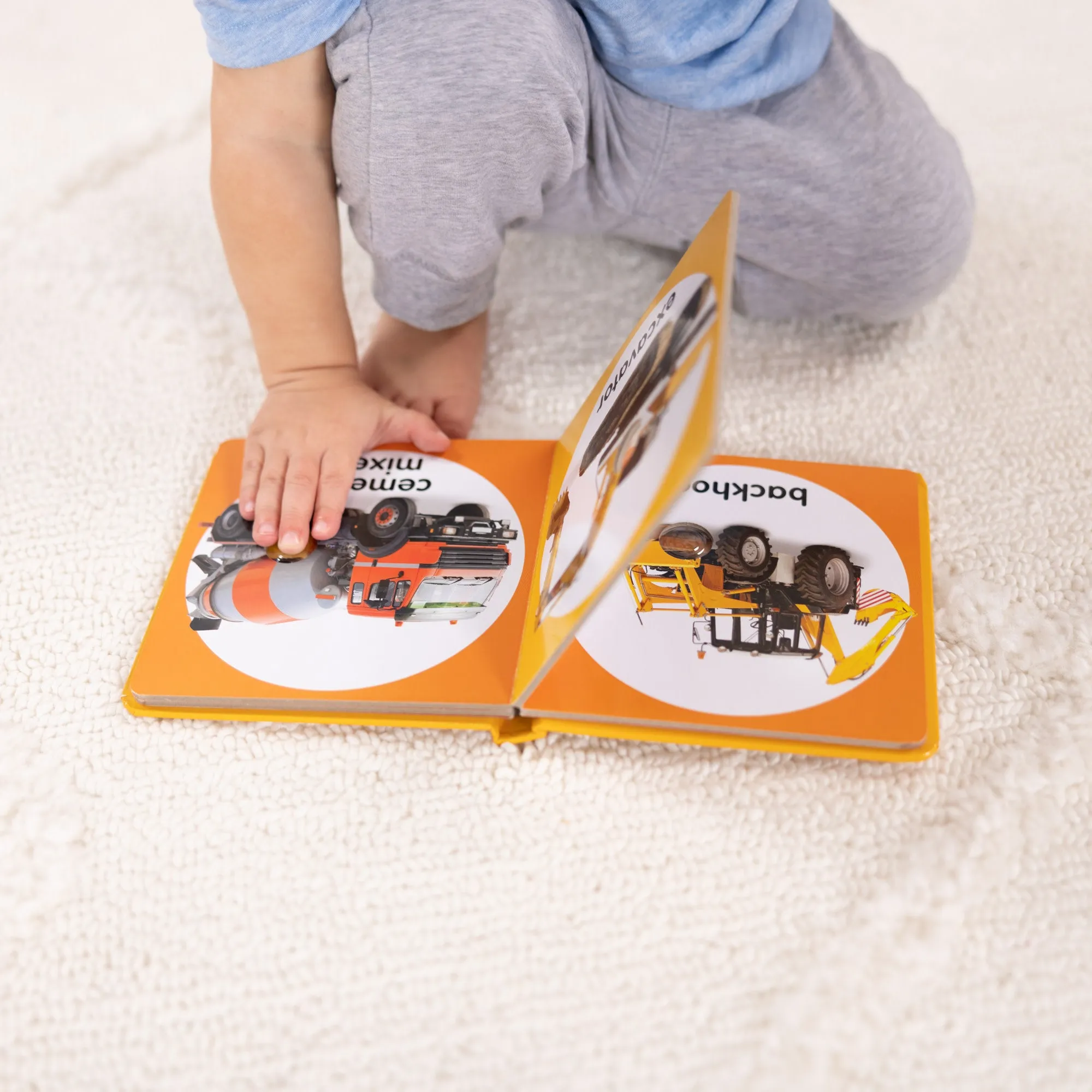 Poke-a-Dot: Construction Vehicles Board Book