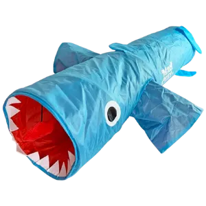 R2P Pet Mad Cat Jumpin' Jaws Shark Tunnel 38" Cat Toy