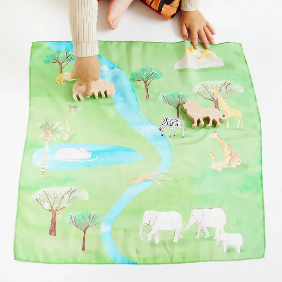 Sarah's Silks Playmap - African Savannah / Safari